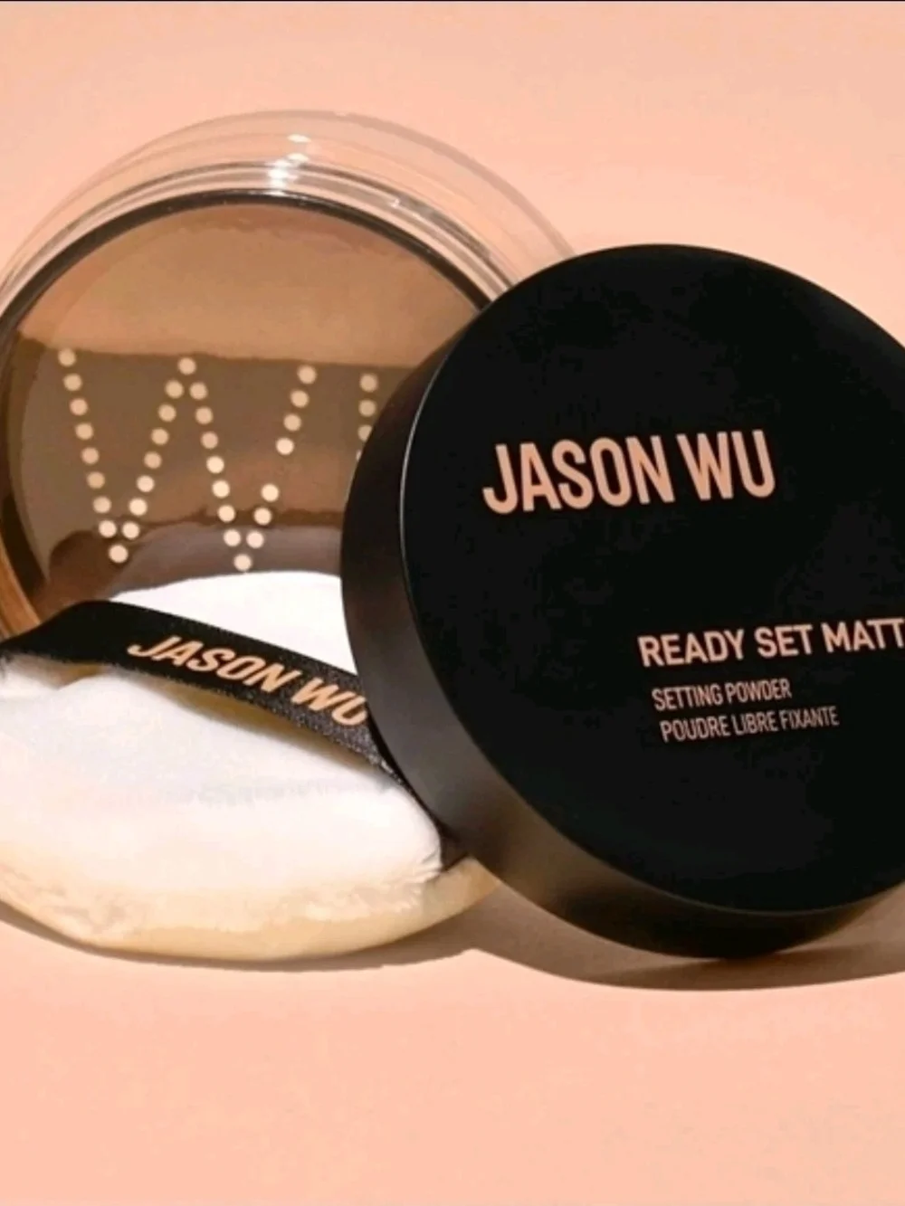 Luna Magic Double Sided Puff & Jason Wu Matte Powder Set- Transparent Banana NIB